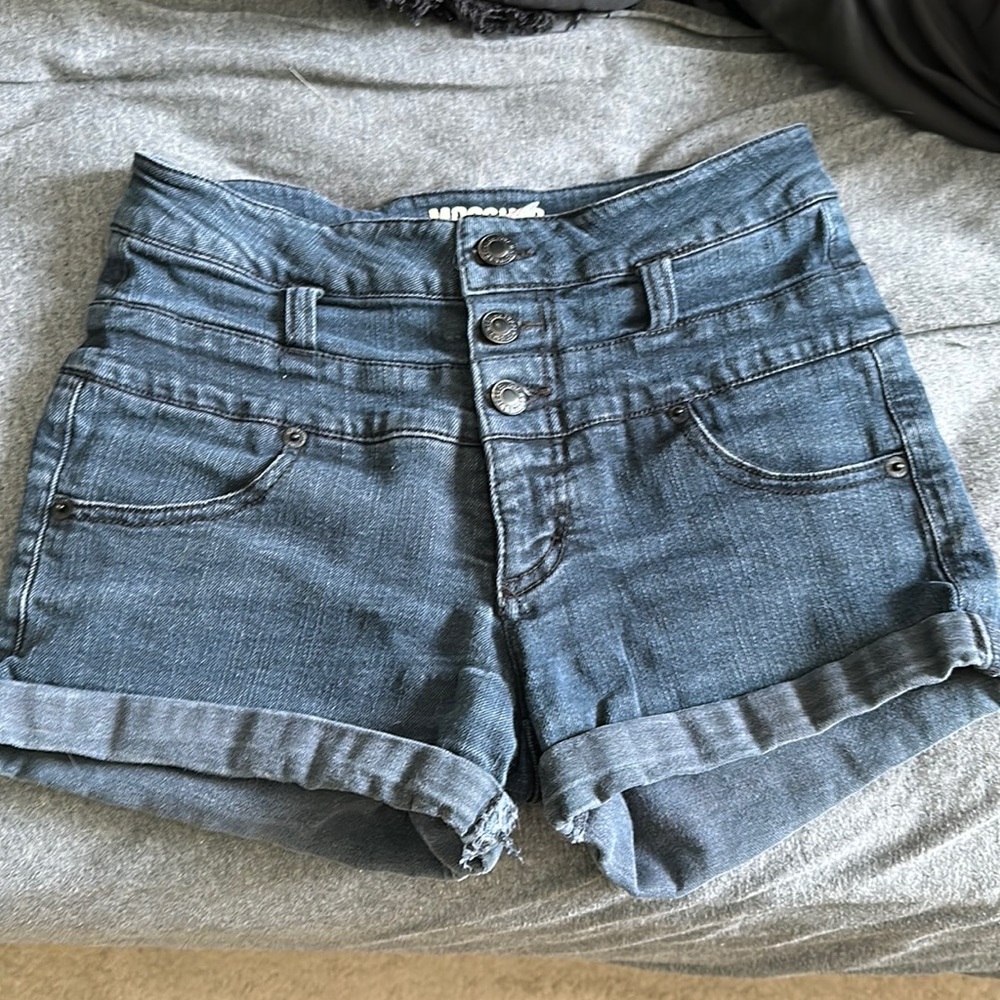 Black Summer Jean Shorts